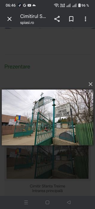 Pf vand loc de veci Sf treime Păcurari poziționat  aproape de biserica