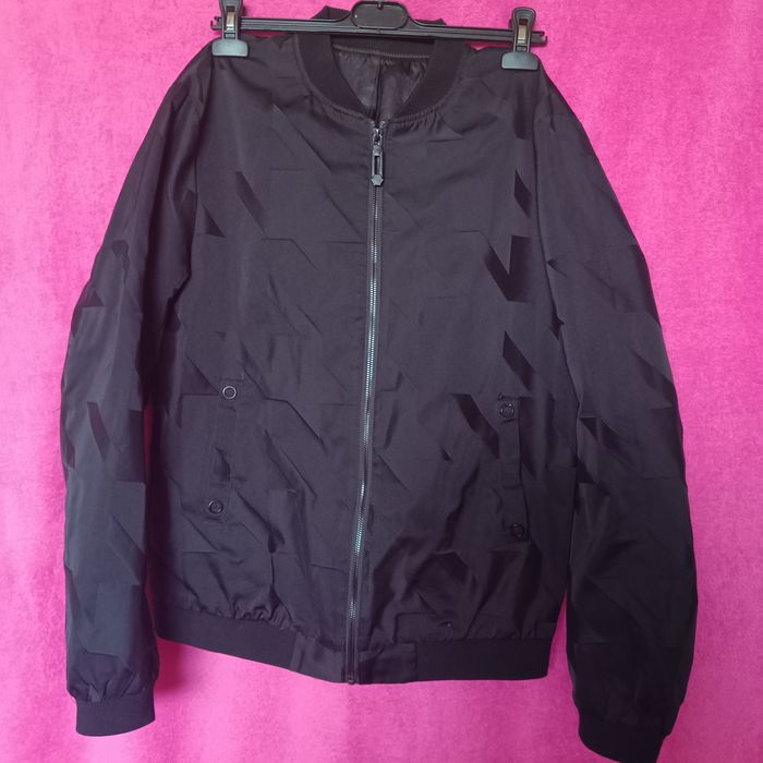 Мъжко черно яке тип бомбър