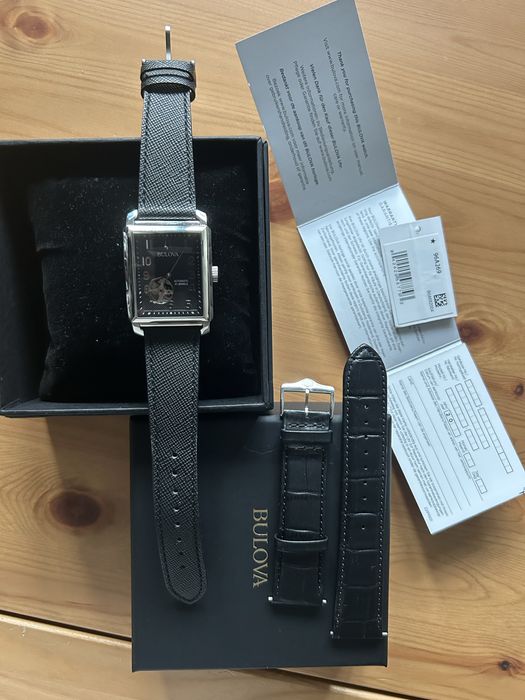 Ceas Bulova 96A269 Automatic impecabil + curea quick release extra