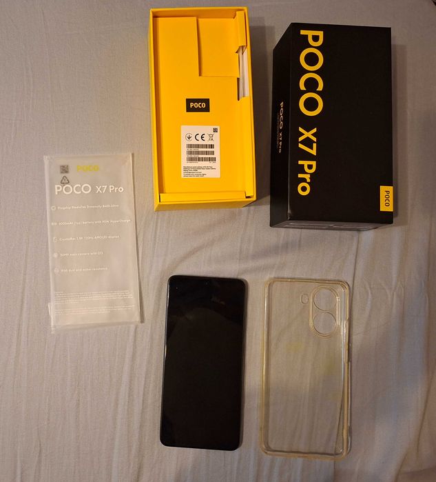 Poco X7 Pro, 8GB RAM 256GB 5G Negru, impecabil, telefon de gaming, baterie 6000 mAh.