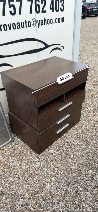 Comoda modulara masuta cafea living dormitor mobila TV wenge 3 bucati