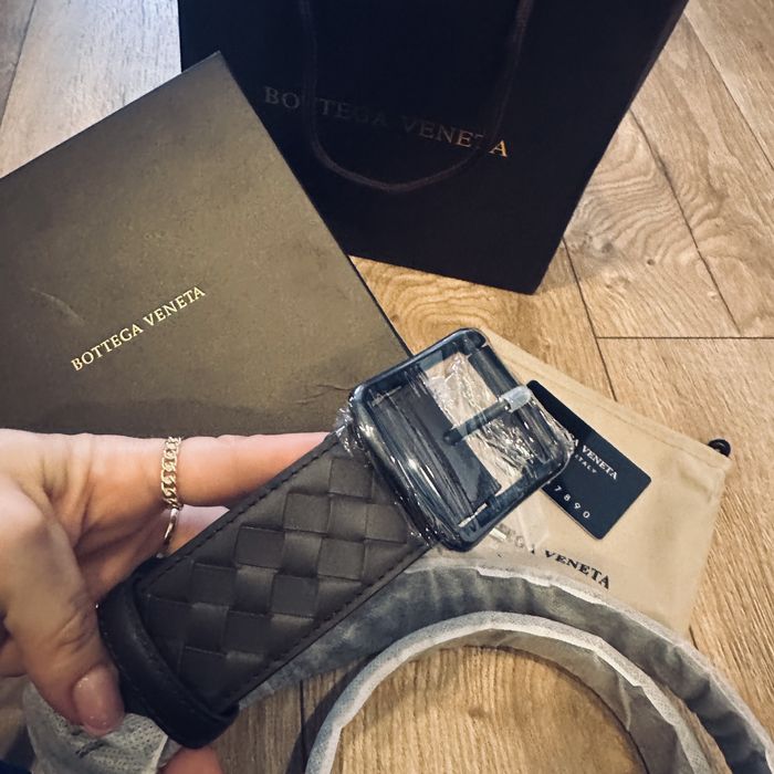 Curea Bottega Veneta noua maro
