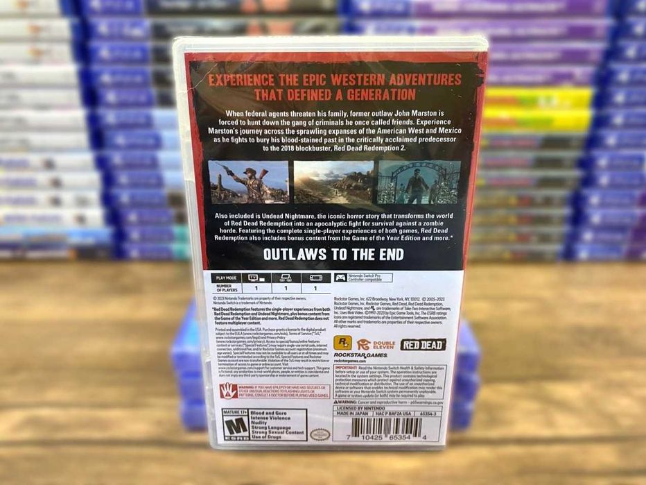 Новый Red Dead Redemption+Undead Nightmare Nintendo Switch/Рдр Нинтенд