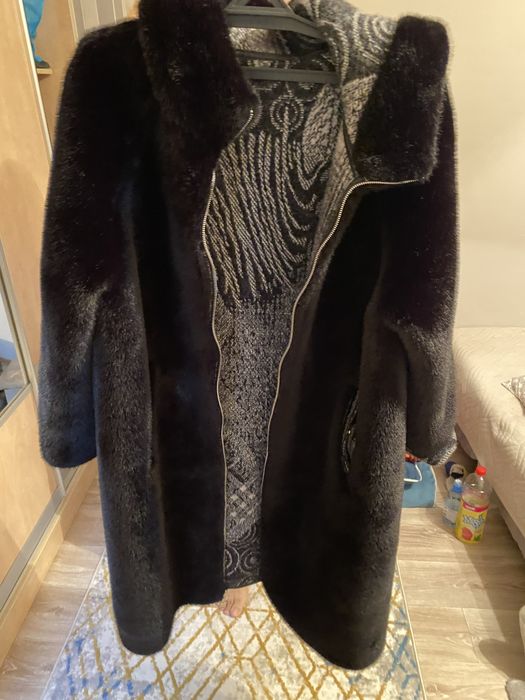 Экошуба теплая двусторонняя