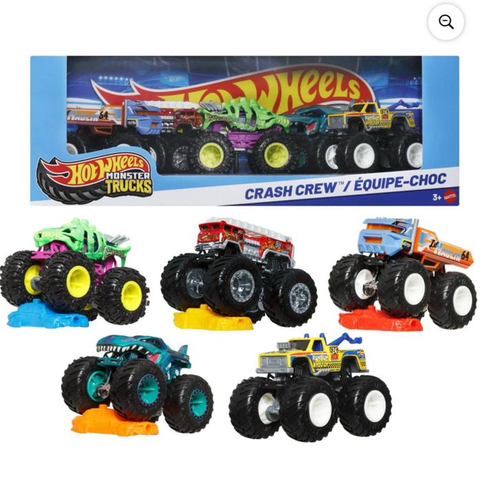 Машинки Hot Wheels Monster Trucks Crash Crew
