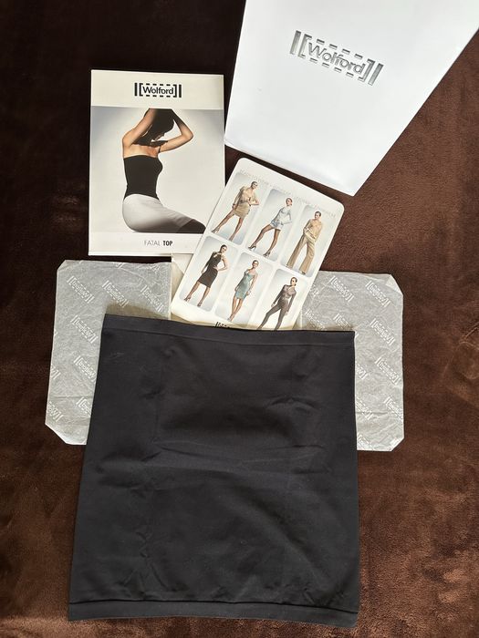 Оригинален Wolford Fatal Top, S, цвят черен
