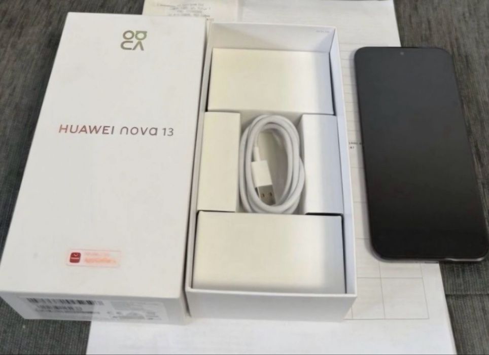 КАТО НОВ 256GB Huawei Nova 13 Гаранция от A1 до 2027г. Black | Черен