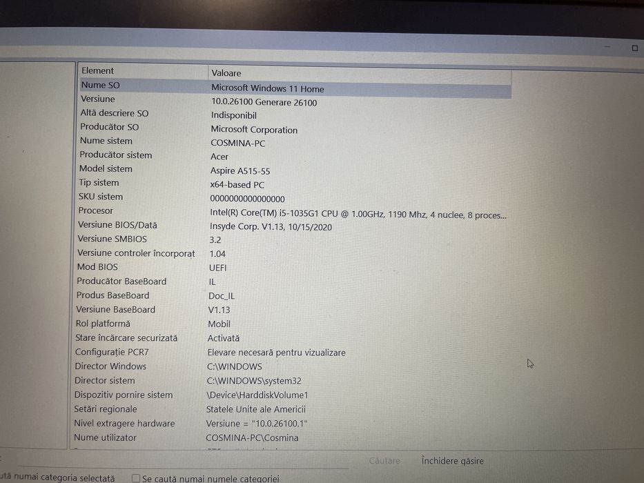 Laptop ACER Aspire A515-55