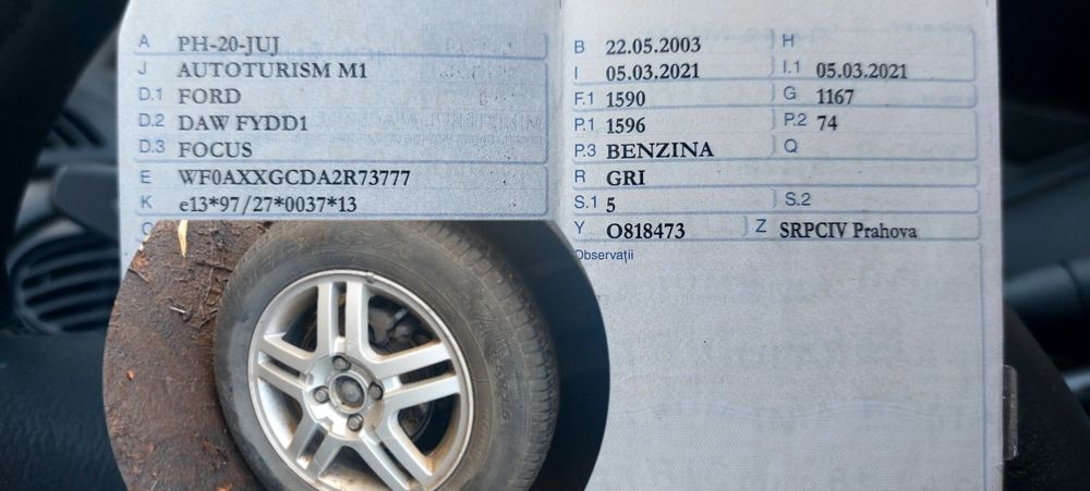 Ford Focus Înmatriculată