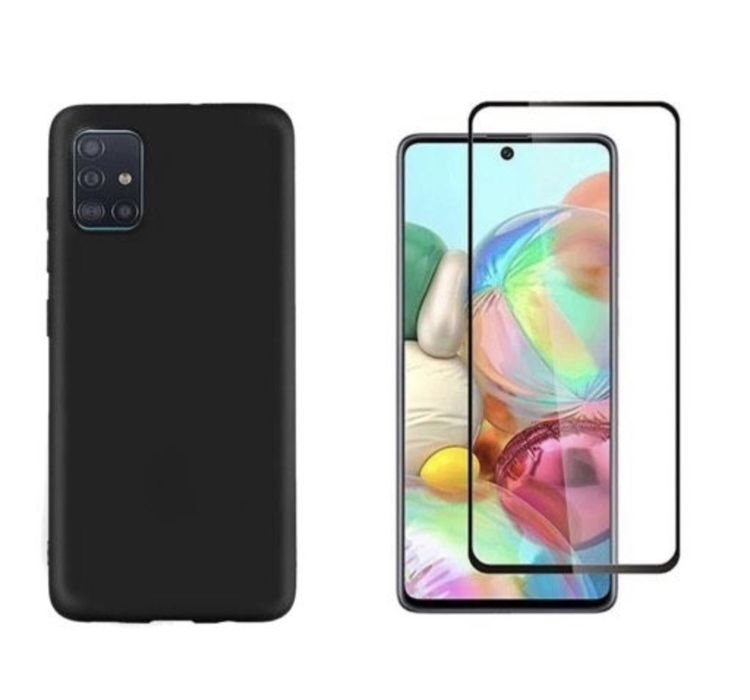 Samsung A04s/A07/A05/A06/A16/A07/A17 Husa Black Clear si Folie Sticla