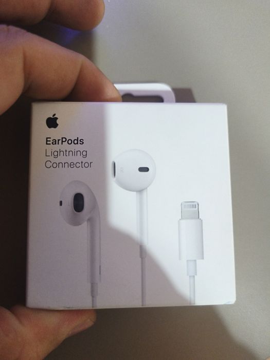 Căști Apple cu fir noi  earpods conector lighting