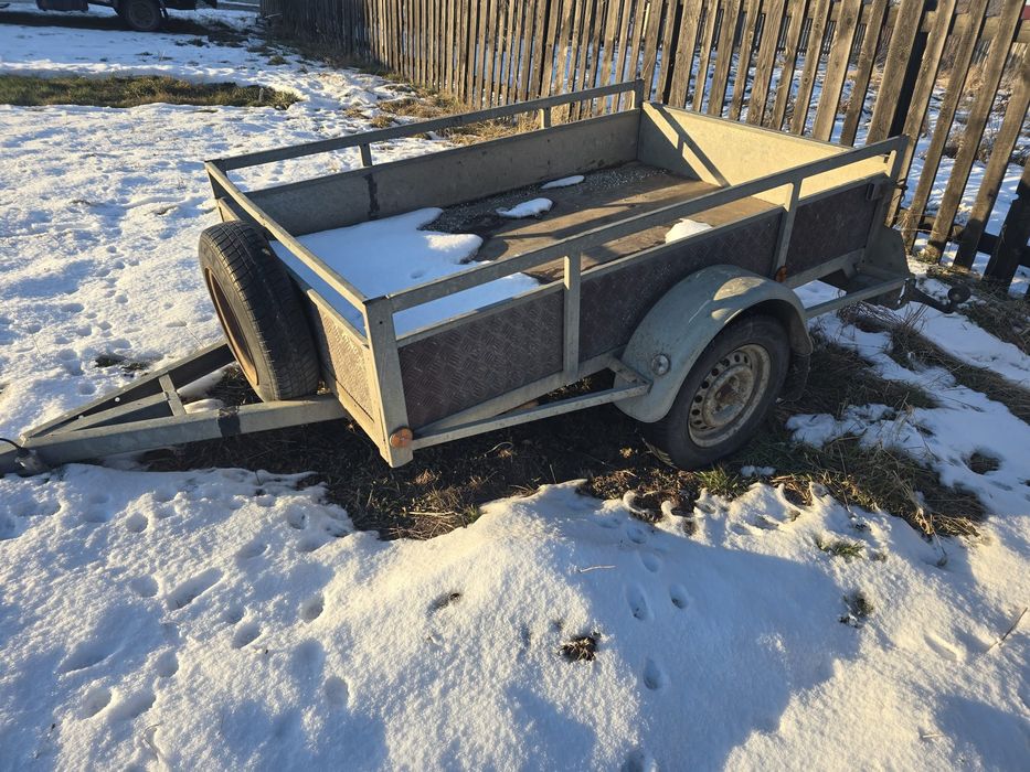 Remorca auto 750 KG GB Rema In stare impecabila. Intra si ATV