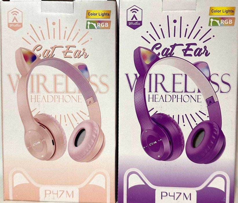 Casti fetite Mov/Roz Wireless Bluetooth
