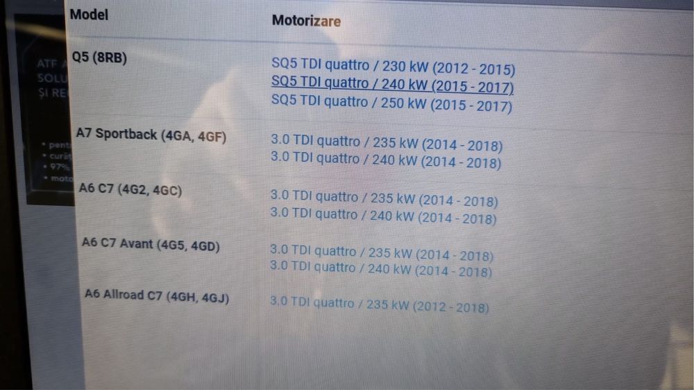 Fulie vilbrochen AUDI 3.0 BiTDI