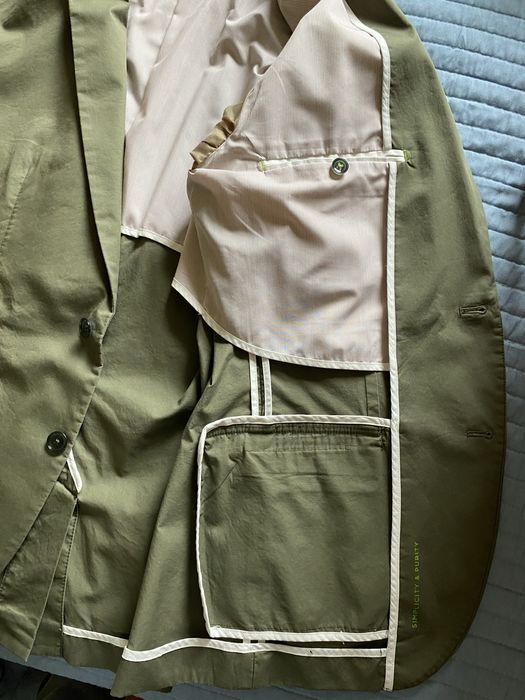 Sacou barbatesc Esprit, verde, masura 52, bumbac