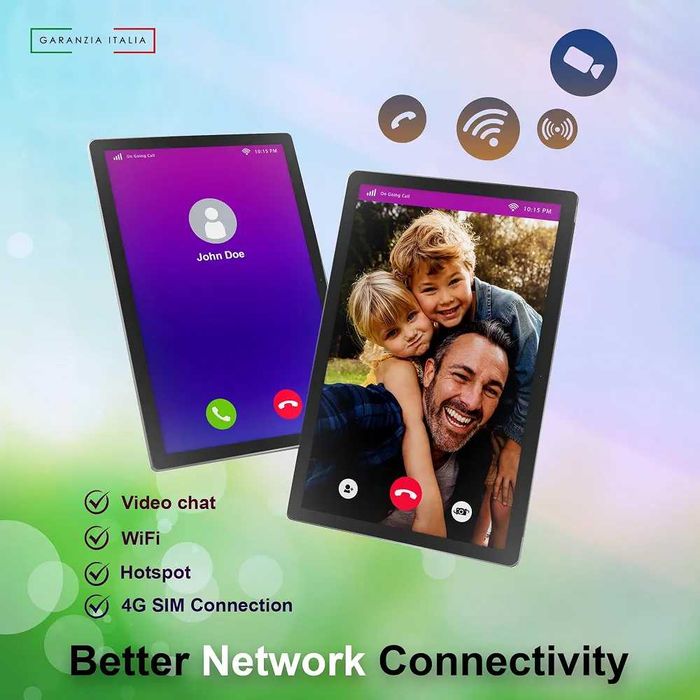 Нов Таблет лаптоп BITSMART 2в1 10.1 инча с клавиатура мишка калъф и слушалки Android 13 4G LTE