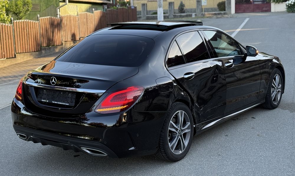Mercedes C200 Cdi 1.6d 160 Cai 2020 Facelift Euro6+ Pachet AMG 9G Tronic Dotarii Full-Full Recent Adus Foarte Usor Avariat