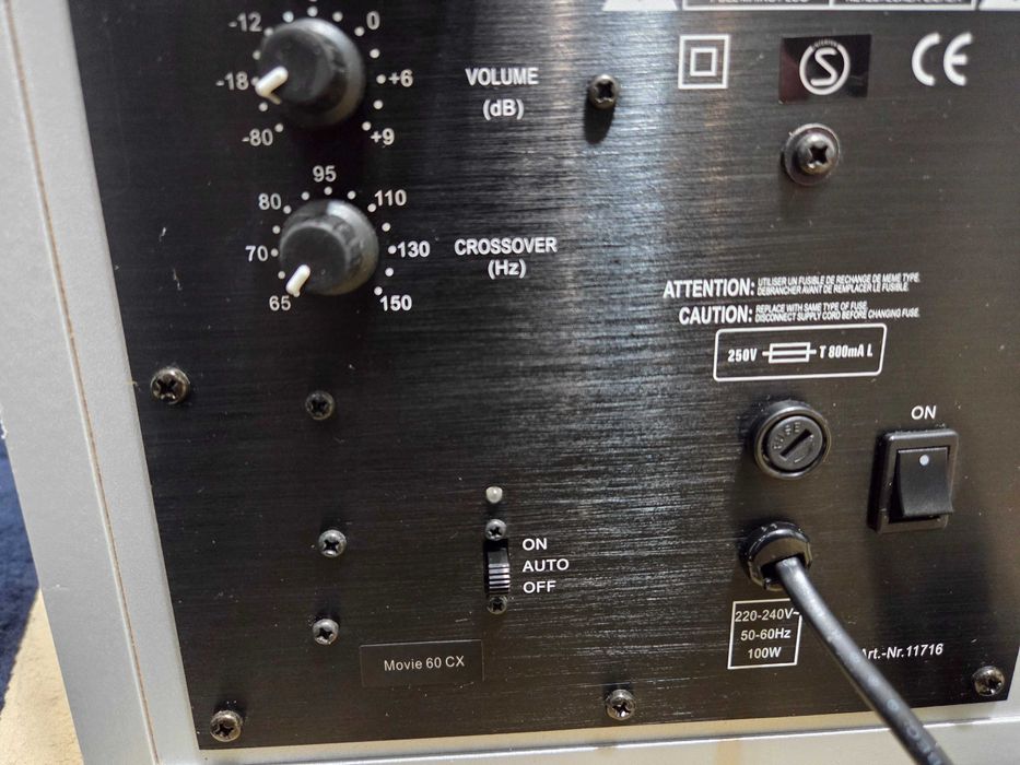 Subwoofer Audio Activ Canton AS 60 CX Statie Interna pt El