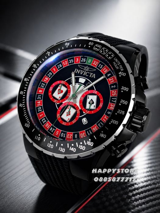 INVICTA Monte Carlo casino silver 50 mm, Инвикта нов мъжки часовник