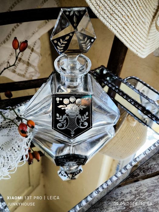 Кристална гарафа с 4 Paldа  Чехословакия