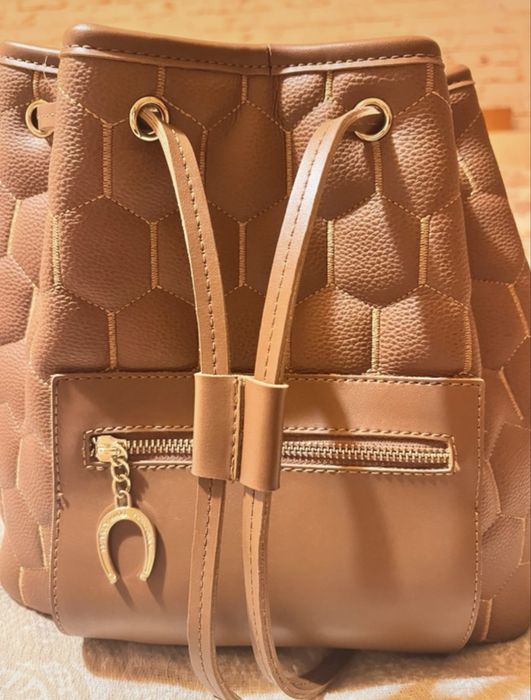 Rucsac elegant camel Beverly Hils Polo Club