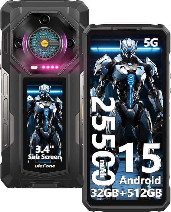 Ulefone Armor 33 Pro 5G 32GB RAM 512GB ROM 25500 mAh с IP68 защита