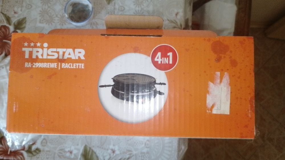 Раклет грил. Уред за пържене и готвене 4в1