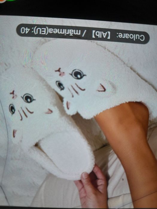 Vând 1perechi de papuci pt.femei amblaniti 30 lei perechea