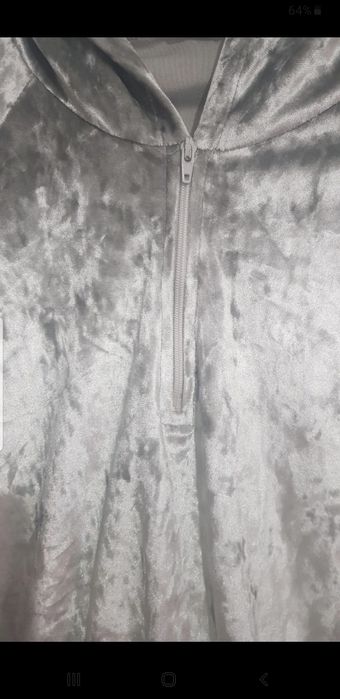 Hanorac dama scurt din catifea mar s/m