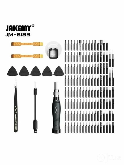 "JAKEMY" JM-8183 набор отверток 145 в 1 очень полезен и практичен