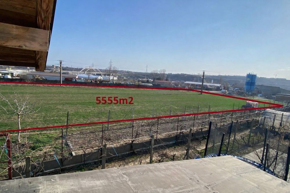 Teren Ovidiu 5500 mp lângă A2 – dublă deschidere – utilități