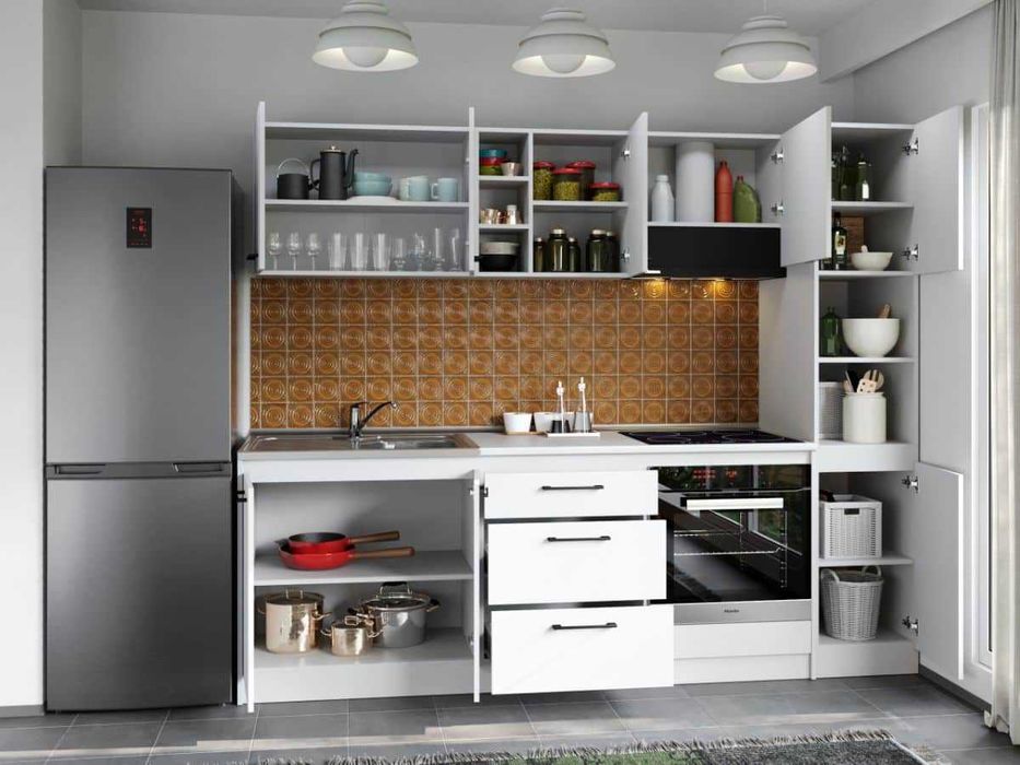 Set Mobila Bucatarie Mina Pure 244 Alb C54