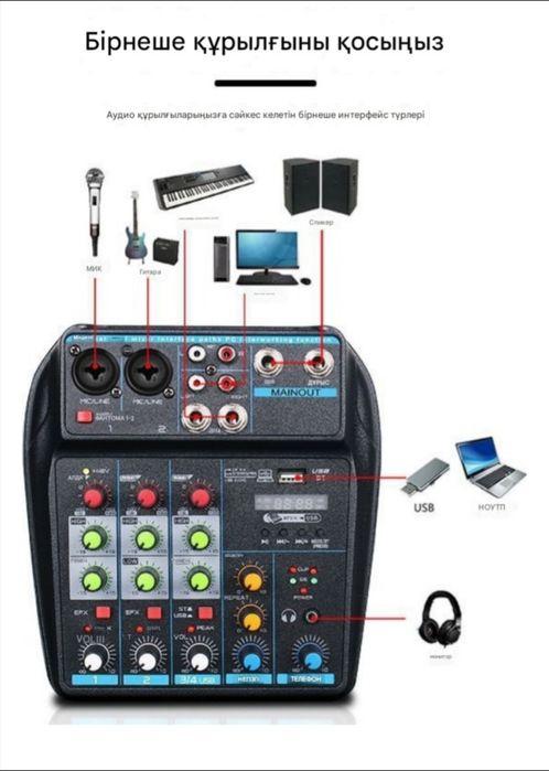Микшерный пульт Ground BT-154Z 4 канала,