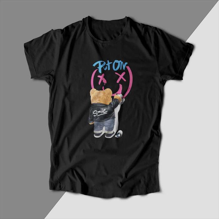 Черни тениски с Мечета Teddy