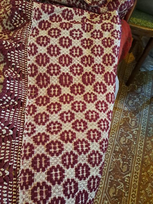 Вълнена покривка за Приста.Фабрично производство Ръчно тъкана покривка