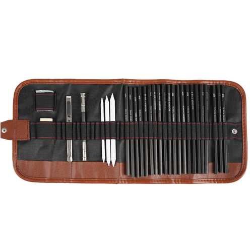 Комплект графитни моливи за рисуване / Faber castell моливи за графика