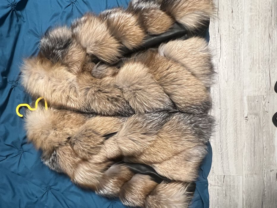 Blana naturala vulpe noua 2 in 1