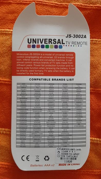 Telecomanda universala TV