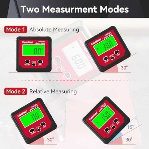 GemRed дигитален ъгломер магнитен LCD
