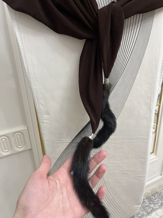 Норка платок шапка