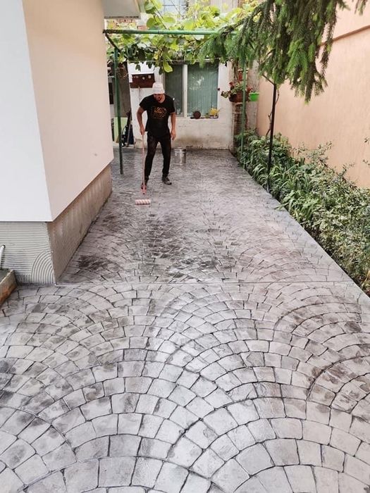 Щампован Бетон, Шлайфан Бетон