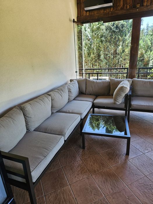 Vand mobilier gradina , canapea colt , fotoliu si masuta