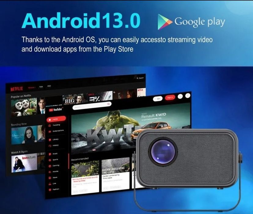 Смарт Проектоp K5Pro android13+доставка+прощивка.ю