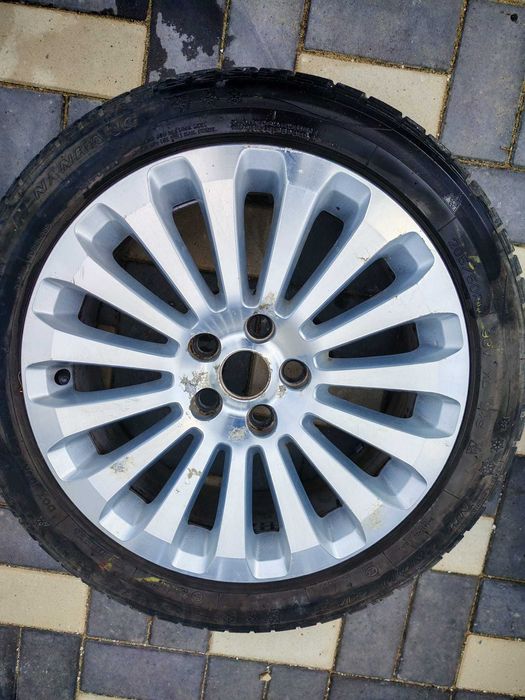 Vand Jante originale Ford, R17, 5x108, cu anvelope de iarna decente, Dot 16