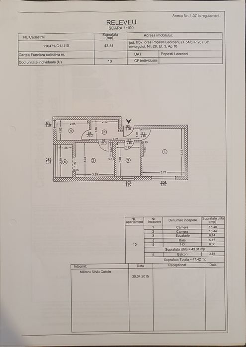 Apartament cu doua camere
