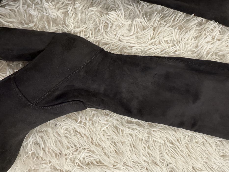 Cizme peste genunchi, 36, piele ecologica