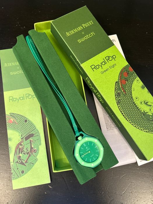 Vând ceas Audemars Piguet x Swatch – model Green Eight