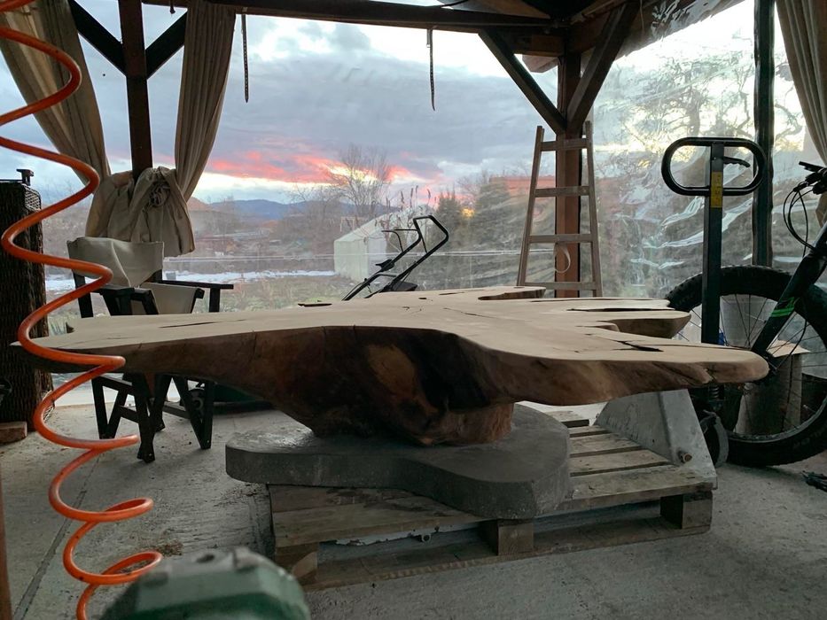 Маса от орех, бар плотове