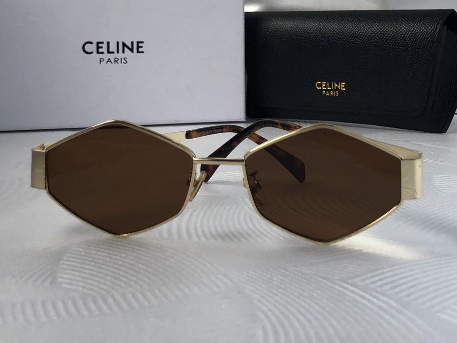 Дамски слънчеви очила ромб кафяви