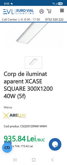 Se vinde corpuri iluminat led profesional.
